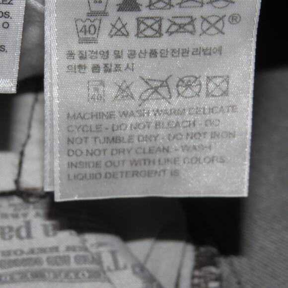 Levi’s Premium Gray Studded Denim High Rise 501 Straight Leg Cropped Jeans - Picture 13 of 14